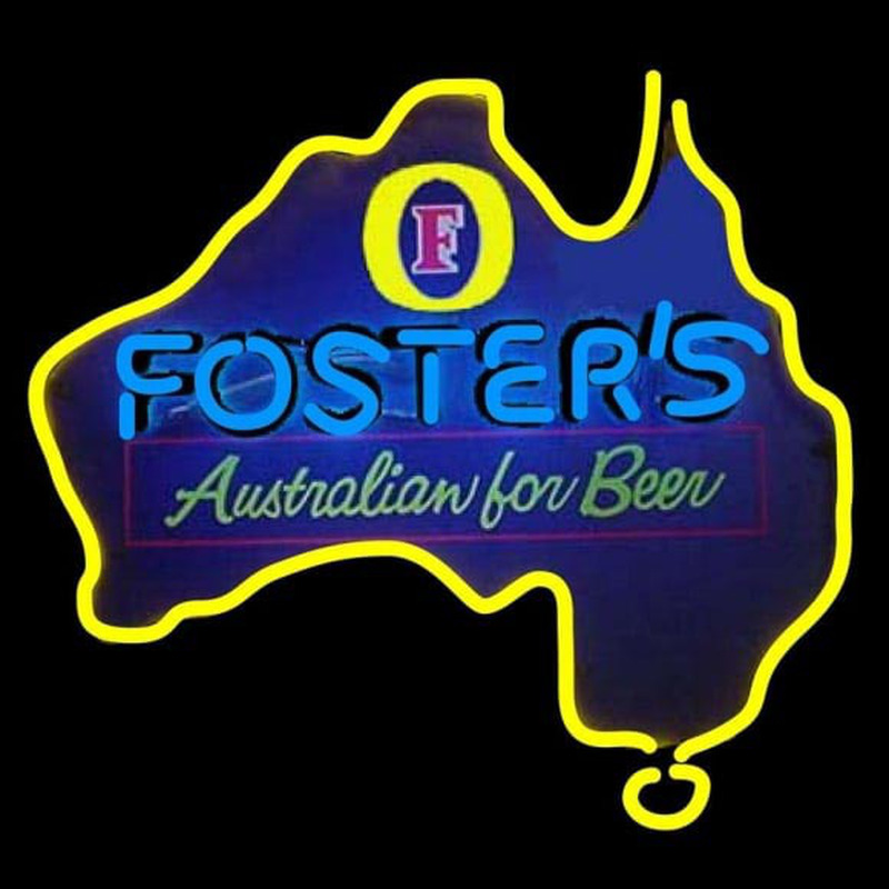 Fosters Australia Beer Sign Neontábla
