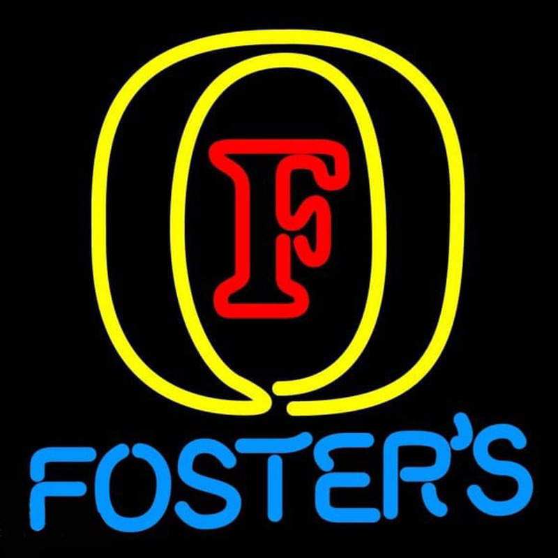 Fosters Initial Beer Sign Neontábla