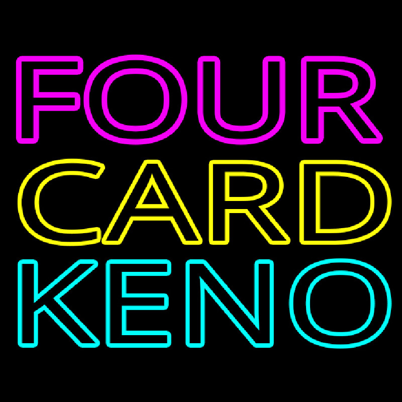 Four Card Keno 1 Neontábla