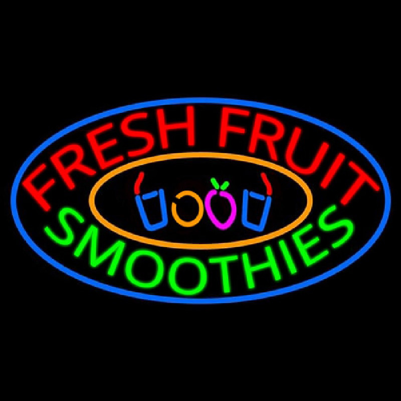 Fresh Fruit Smoothies Neontábla