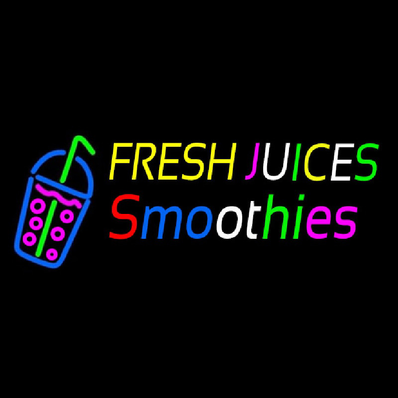 Fresh Juices Smoothies Neontábla