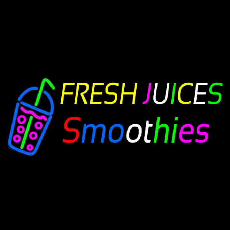 Fresh Juices Smoothies Neontábla