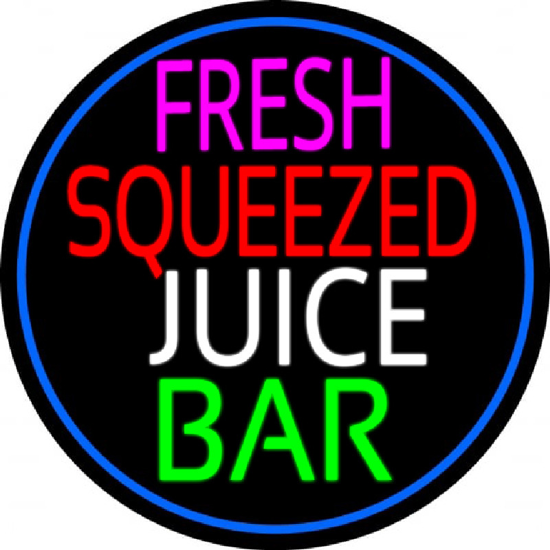 Fresh Squeezed Juice Bar Neontábla