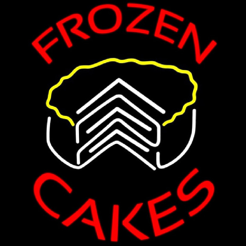 Frozen Cakes Birthday Dessert Neontábla