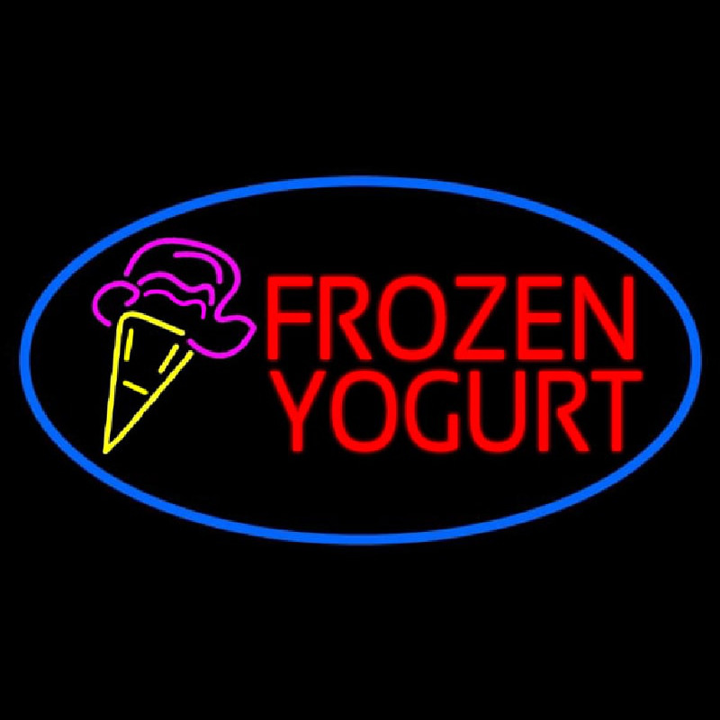 Frozen Yogurt With Logo Neontábla