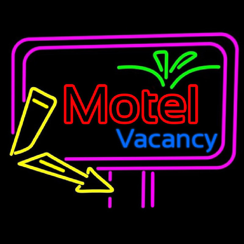 Funky Motel Vacancy Neontábla