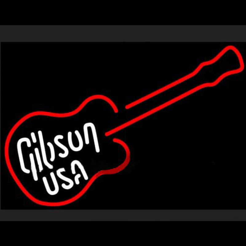 GIBSON USA ELECTRIC GUITAR Neontábla