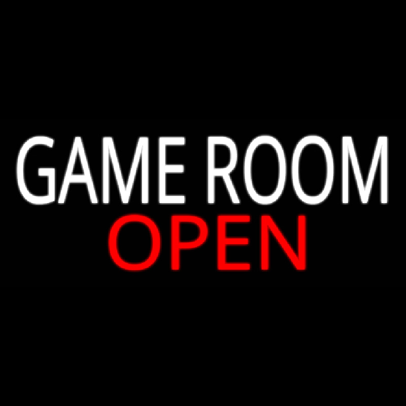 Game Room Open Neontábla