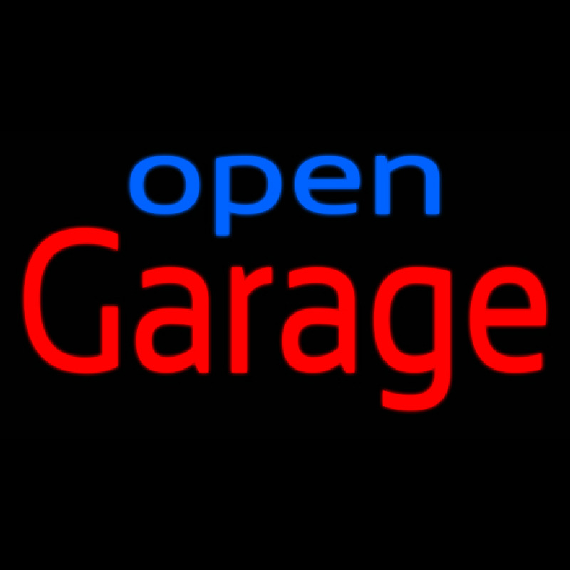 Garage Open Neontábla