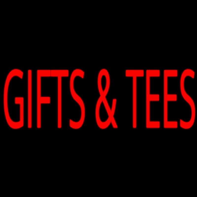 Gifts And Tees Red Neontábla