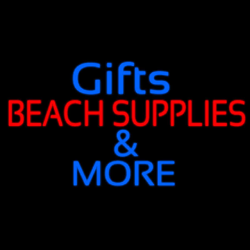 Gifts Blue Beach Supplies Neontábla
