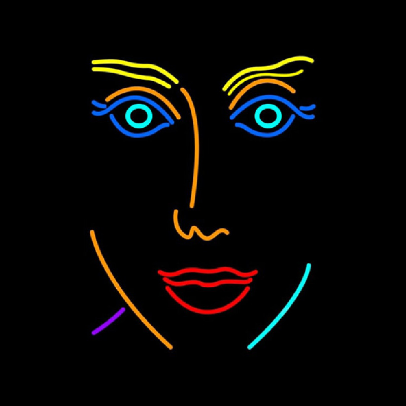 Girl Face Neontábla