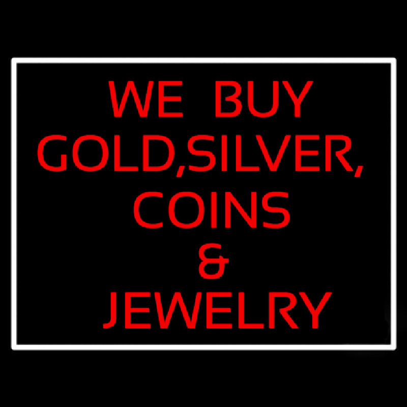 Gold Silver Coins Neontábla
