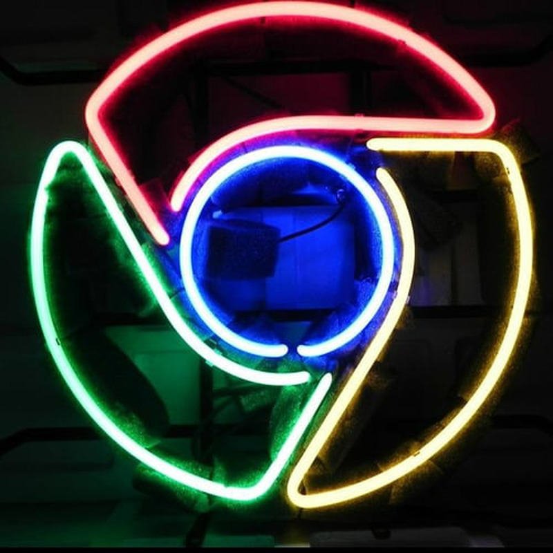 Google Chrome Advertising Sör Kocsma Neontábla