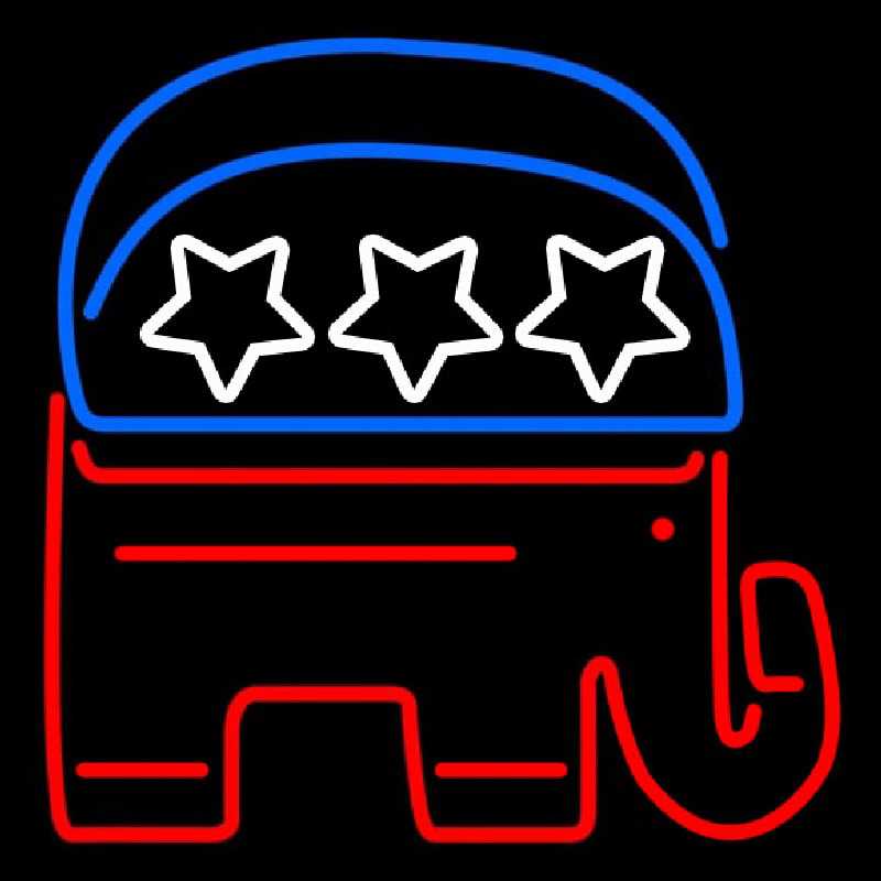 Gop Elephant Republican Party Neontábla