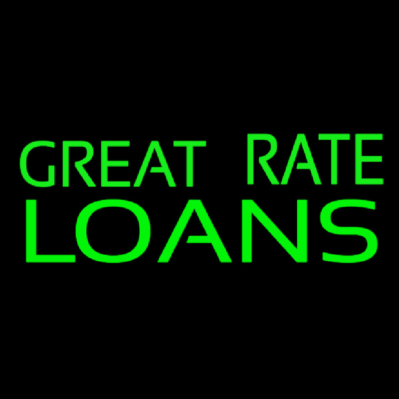 Great Rate Loans Neontábla