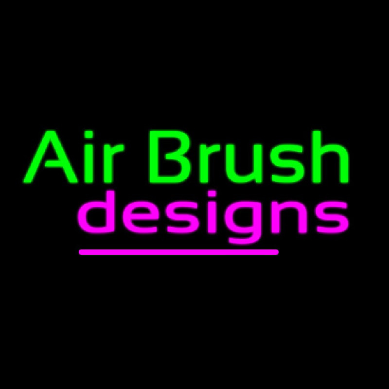 Green Air Brush Design Neontábla