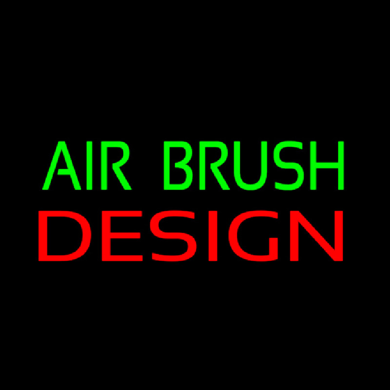 Green Air Brush Design Neontábla