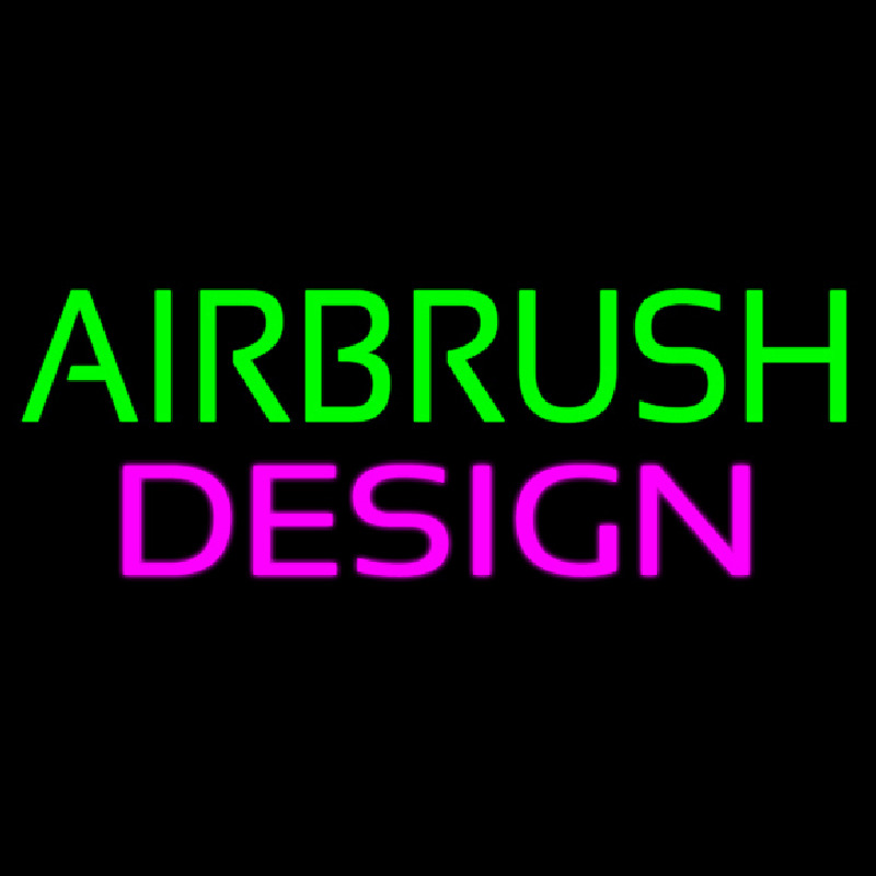 Green Airbrush Design Neontábla