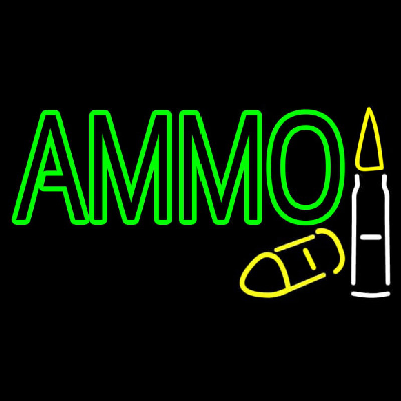 Green Ammo Neontábla