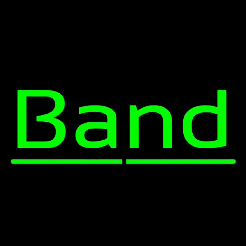 Green Band 1 Neontábla