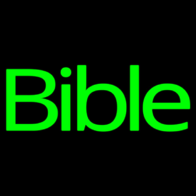 Green Bible Neontábla