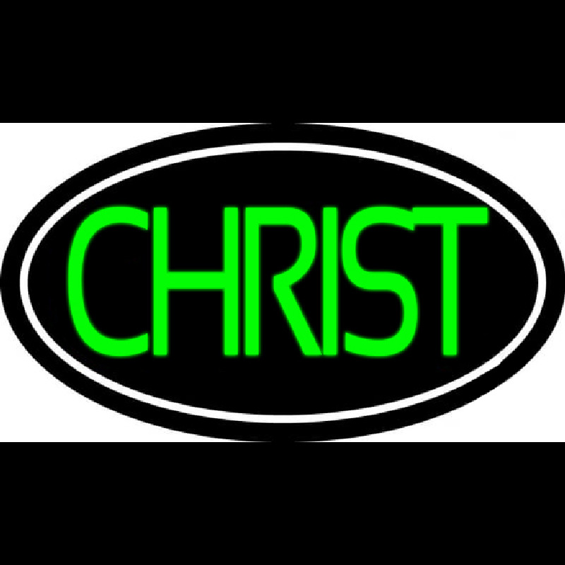 Green Christ Neontábla