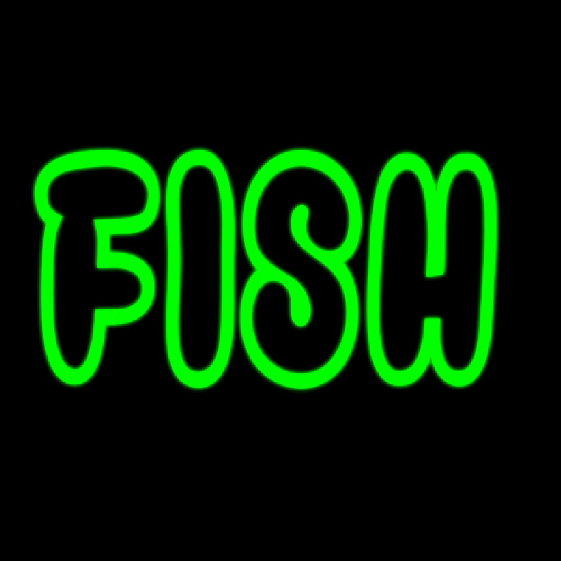 Green Fish Neontábla