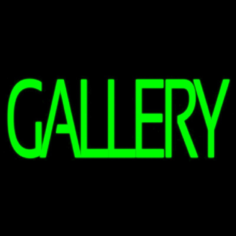 Green Gallery Block Neontábla