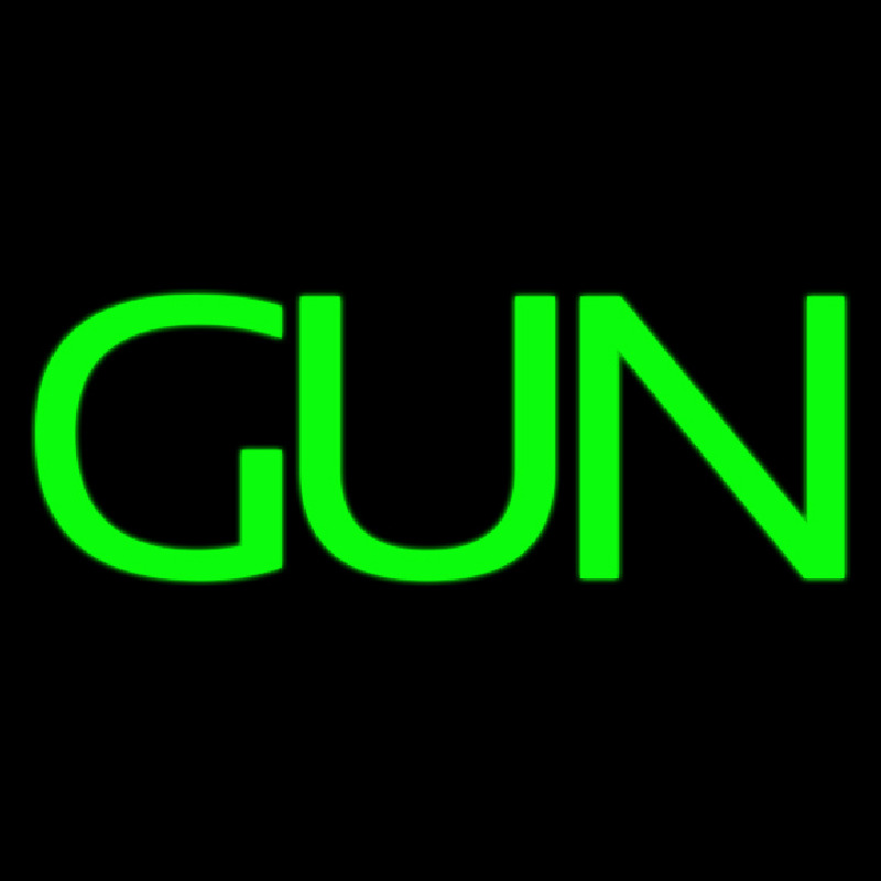 Green Gun Neontábla