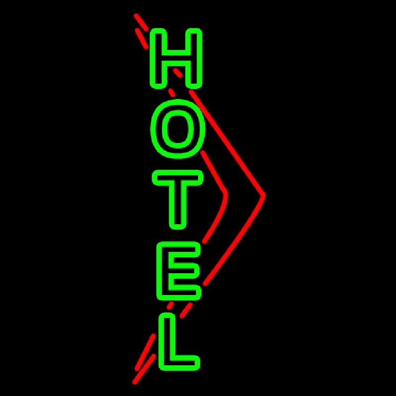Green Hotel Neontábla