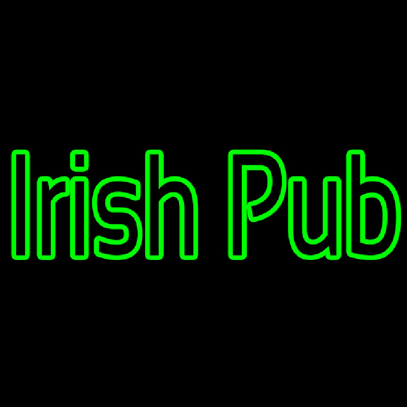 Green Irish Pub Neontábla