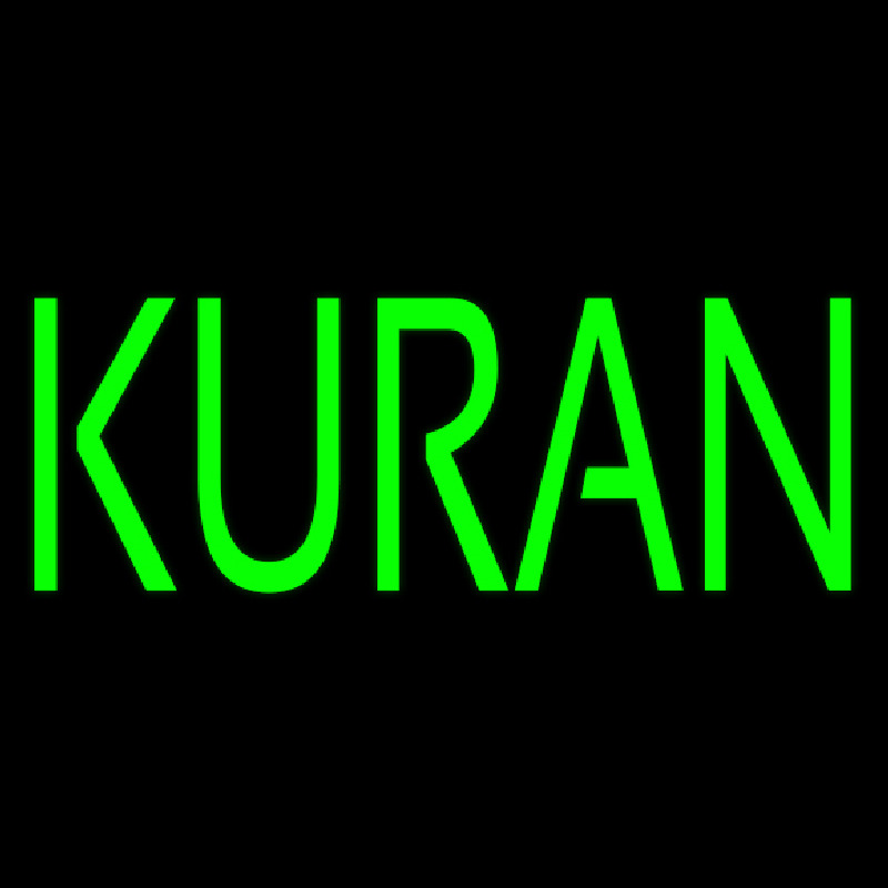 Green Kuran Neontábla