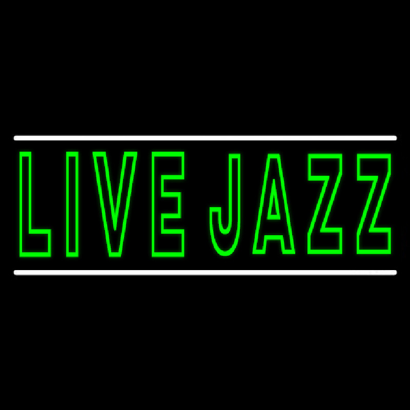 Green Live Jazz 2 Neontábla