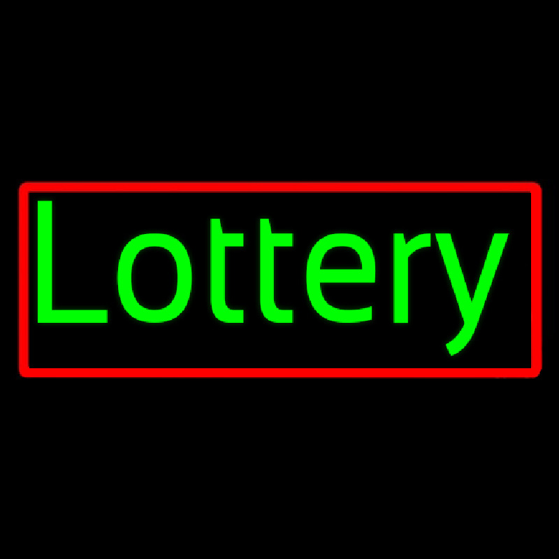 Green Lottery Neontábla