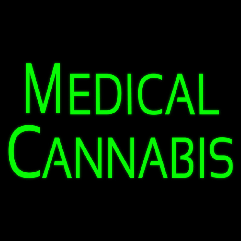 Green Medical Cannabis Neontábla