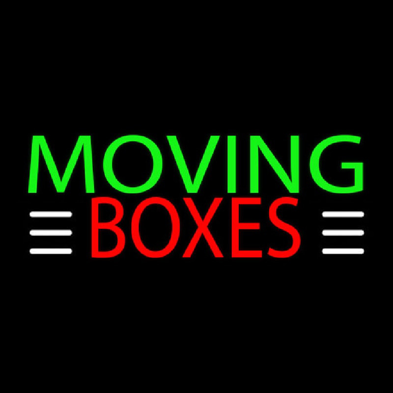Green Moving Red Bo es Block Neontábla