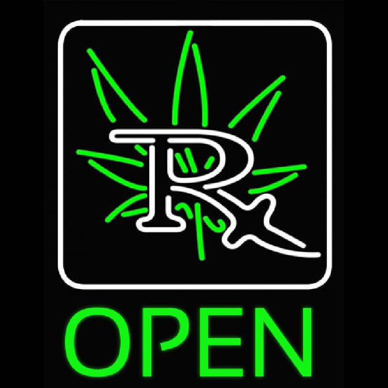 Green Open Neontábla