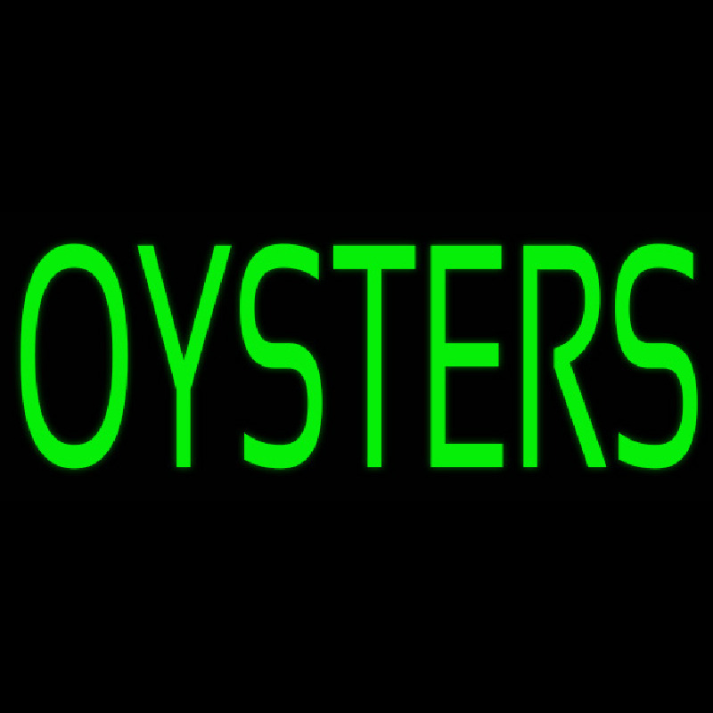 Green Oyster Block Neontábla