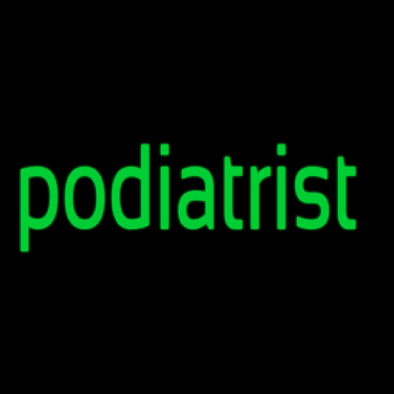 Green Podiatrist Neontábla