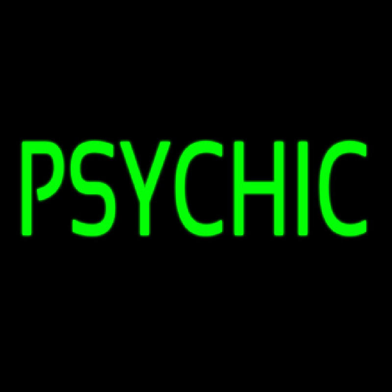 Green Psychic Neontábla