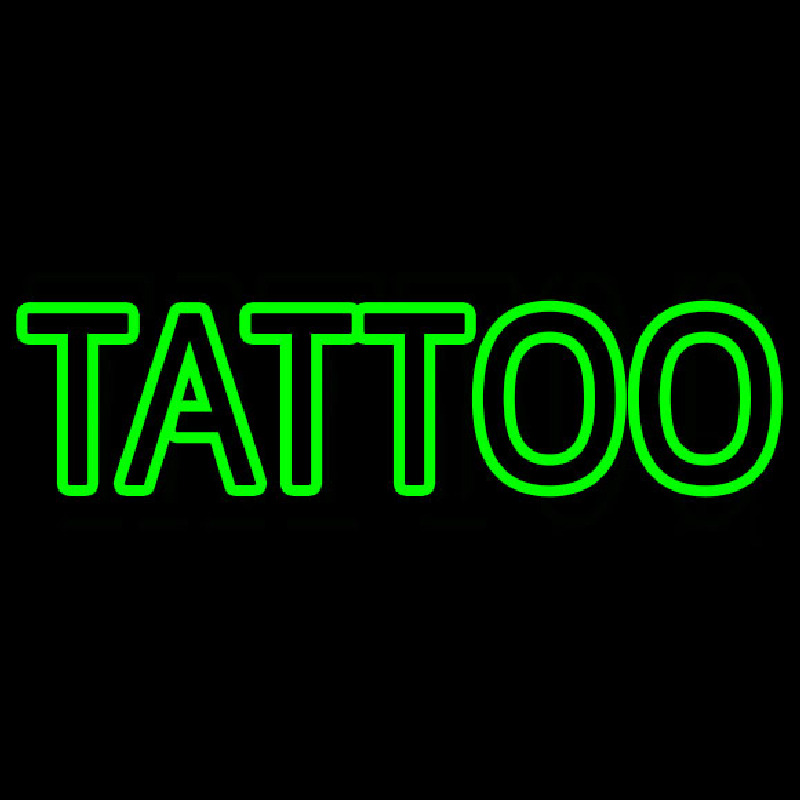 Green Tattoo Neontábla