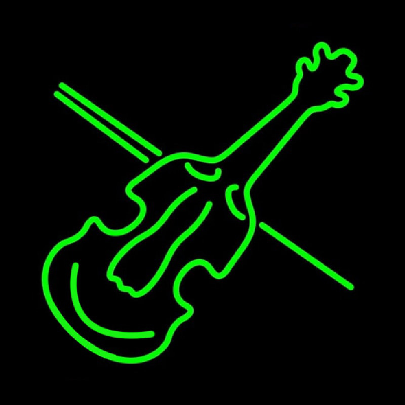 Green Violin Neontábla