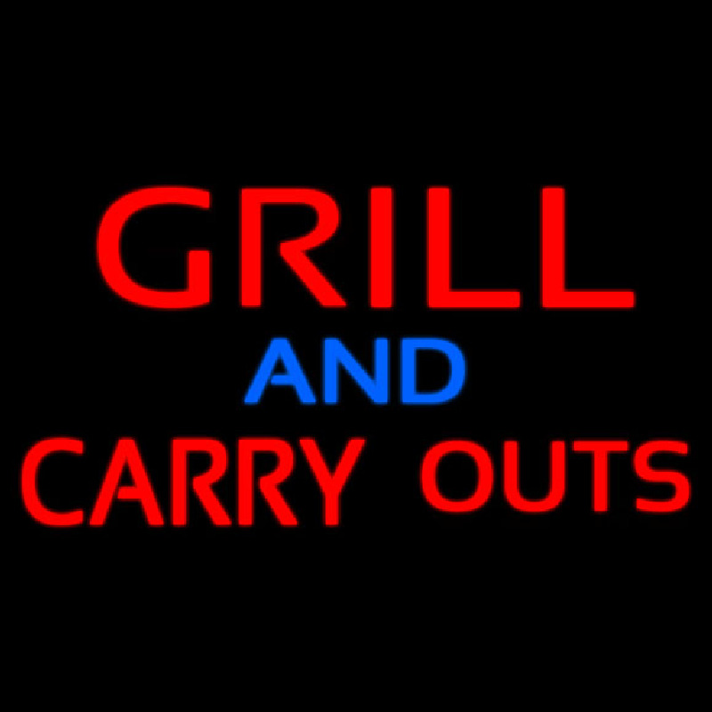 Grill And Carry Outs Neontábla