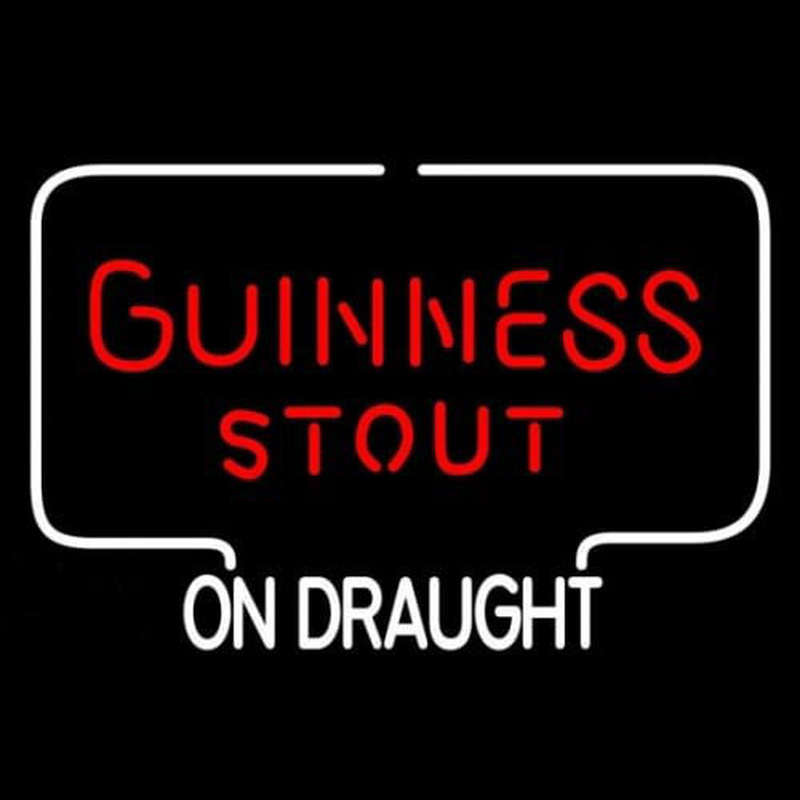 Guinness Stout ON DRAUGHT Neontábla