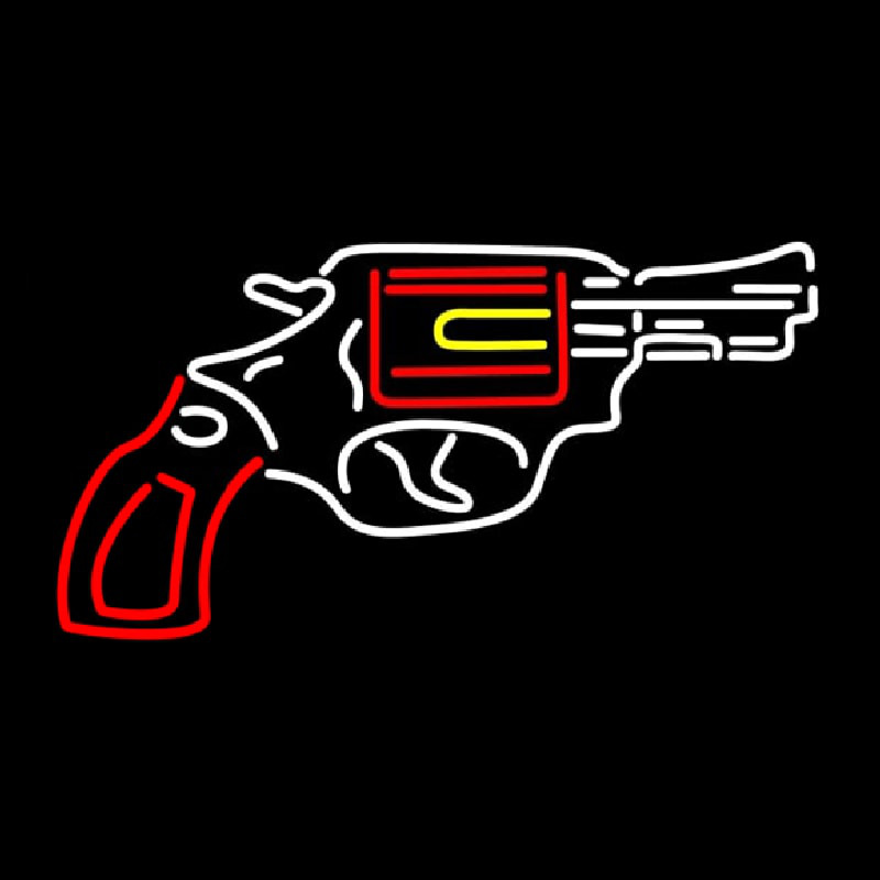 Gun Logo Neontábla