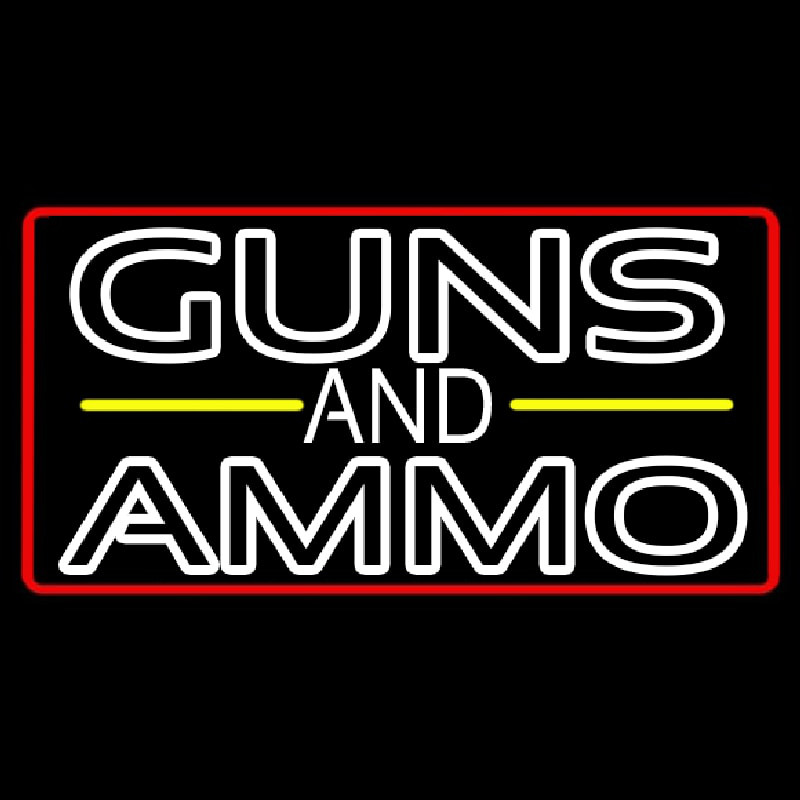 Guns And Ammo Neontábla