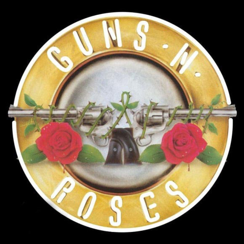 Guns N Roses Ever Time Rock Band Neontábla