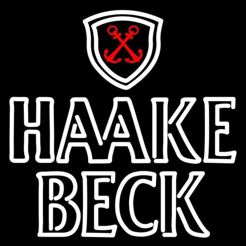 Haake Becks Logo Beer Sign Neontábla