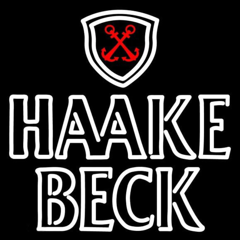 Haake Becks Logo Beer Sign Neontábla